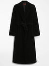 GENARCA Alpaca Wool Coat Black 60162513 - MAX MARA - BALAAN 1