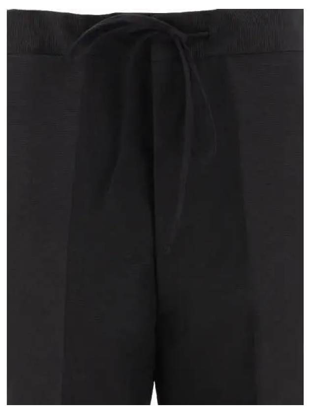 Signature Stitch Logo High Waist Wide Pants Black - MAISON MARGIELA - BALAAN 4