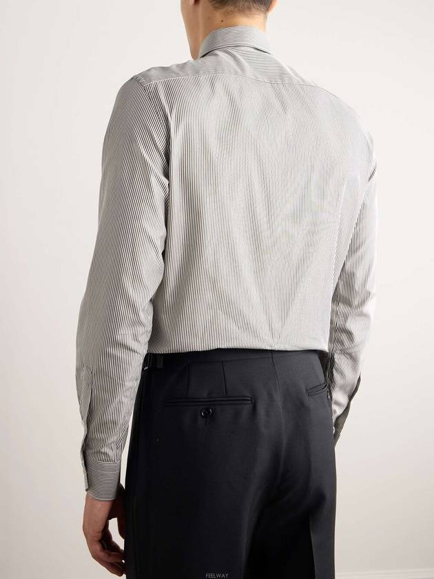 Zegna Milano fit striped shirt 39 - ERMENEGILDO ZEGNA - BALAAN 8