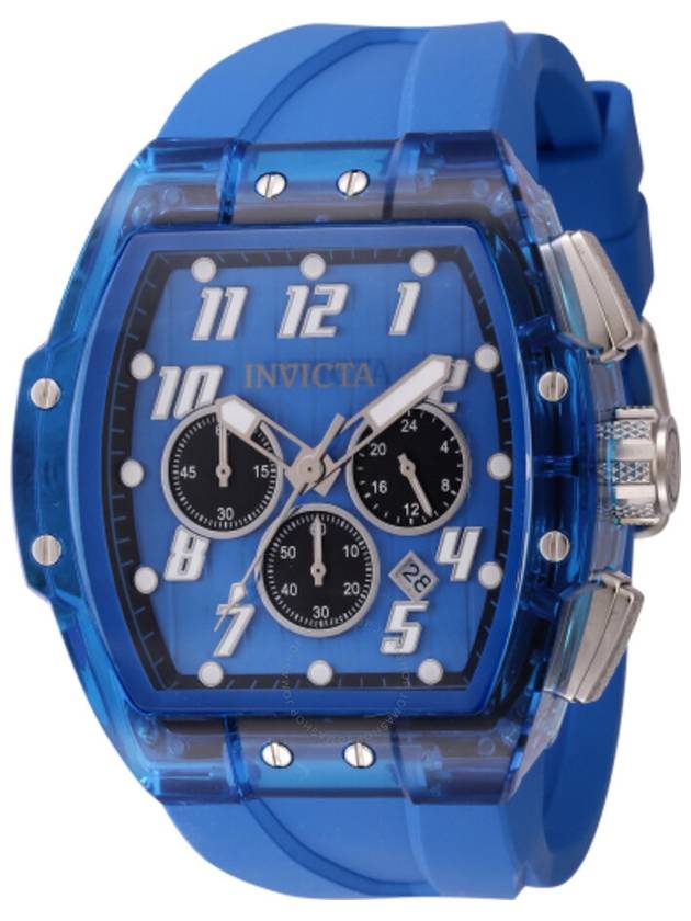 Invicta S1 Rally Chronograph GMT Date Quartz Blue Dial Men's Watch 45484 - INVICTA - BALAAN 1