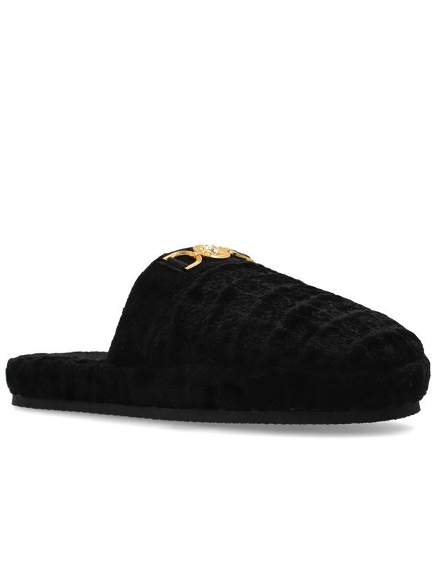 Versace Home Slippers With Logo, Men's, Black - VERSACE - BALAAN 4