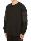 Felpa Crew Neck Sweatshirt Black - TEN C - BALAAN 5