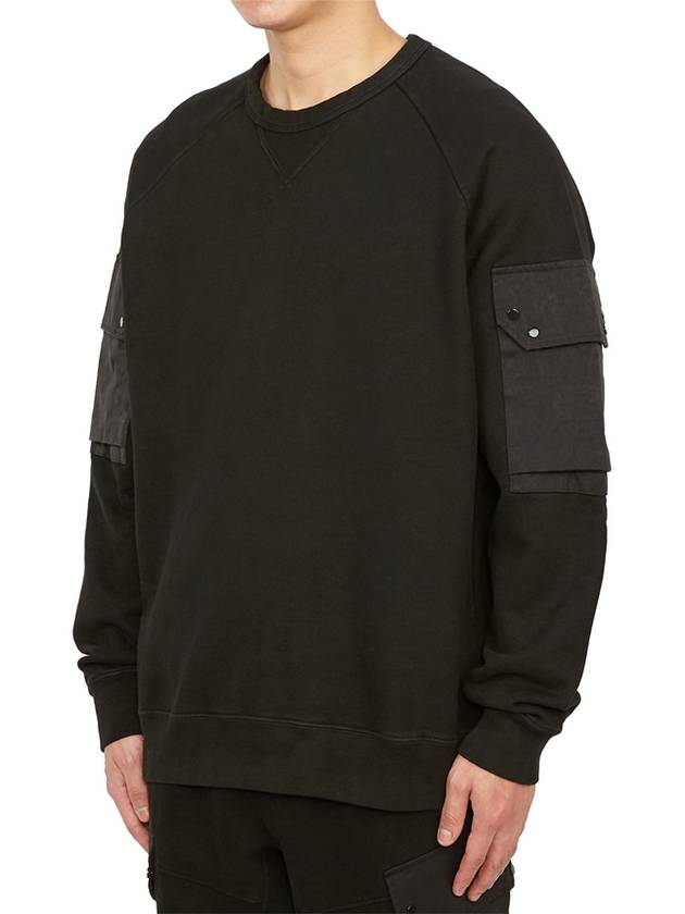 Felpa Crew Neck Sweatshirt Black - TEN C - BALAAN 5