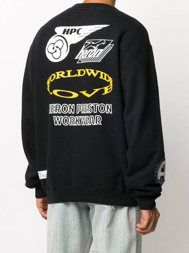 Men's Sweatshirt HMBA014F 20JER002 1001 - HERON PRESTON - BALAAN 5