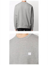 Face Patch Sweatshirt Light Grey Melange - ACNE STUDIOS - BALAAN 6