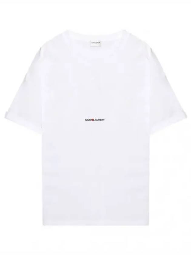 Logo Short Sleeve T Shirt Women s Tee - SAINT LAURENT - BALAAN 1