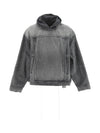 Distressed Denim Hoodie Black - BALENCIAGA - BALAAN 1