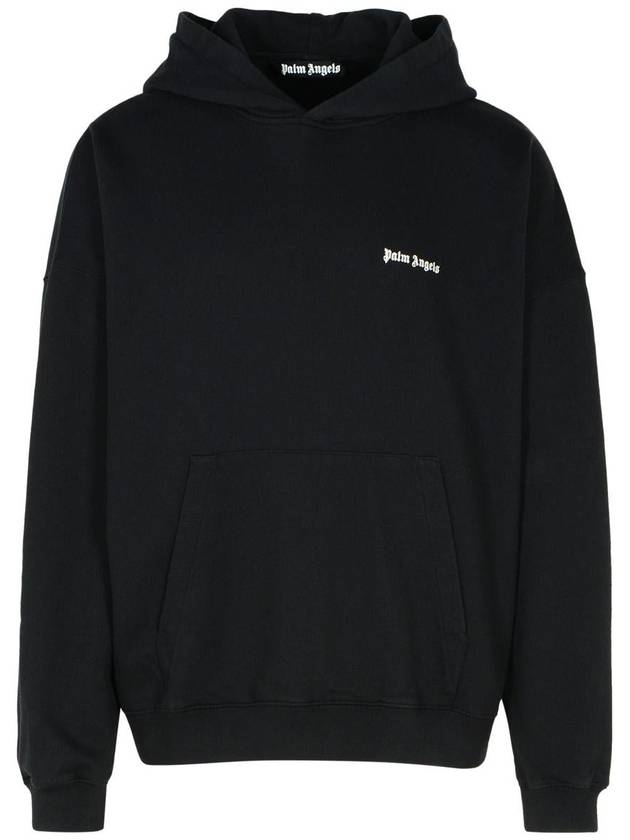 Palm Angels Black Cotton Sweatshirt - PALM ANGELS - BALAAN 1