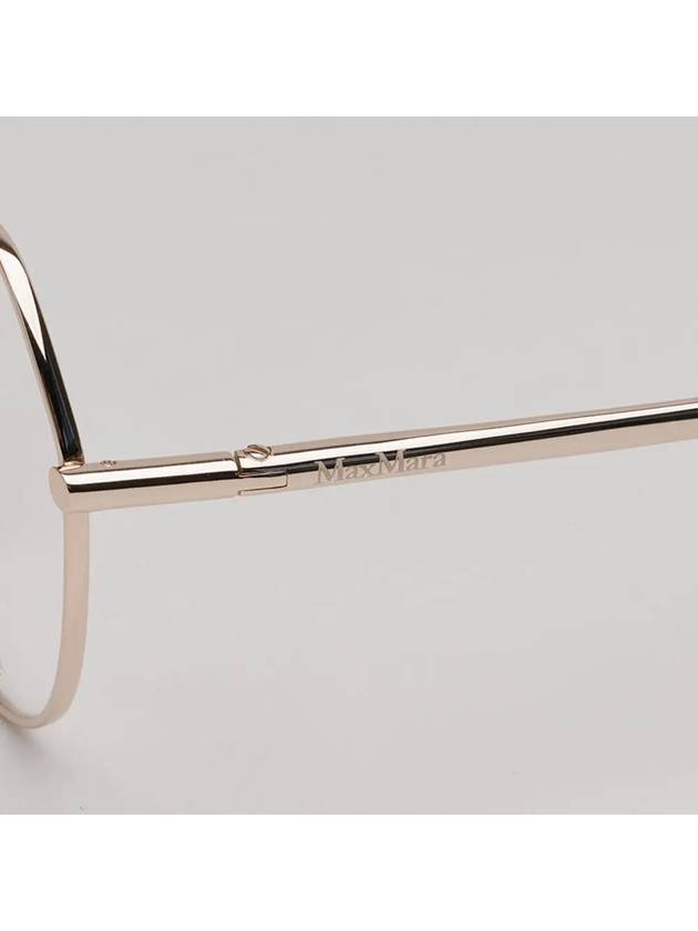 Glasses frame MM5062D 028 round titanium gold frame glasses - MAX MARA - BALAAN 5