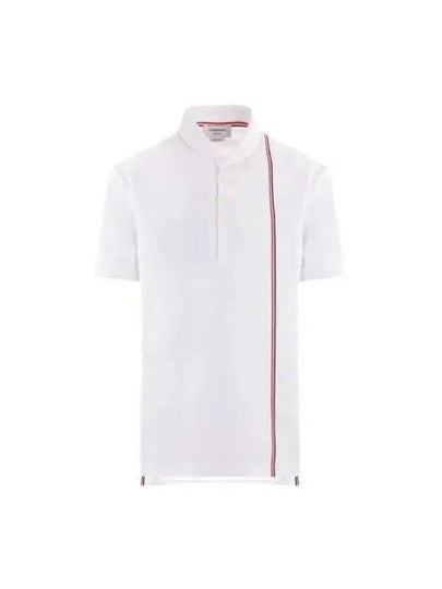 RWB Stripe Polo Shirt White - THOM BROWNE - BALAAN 2