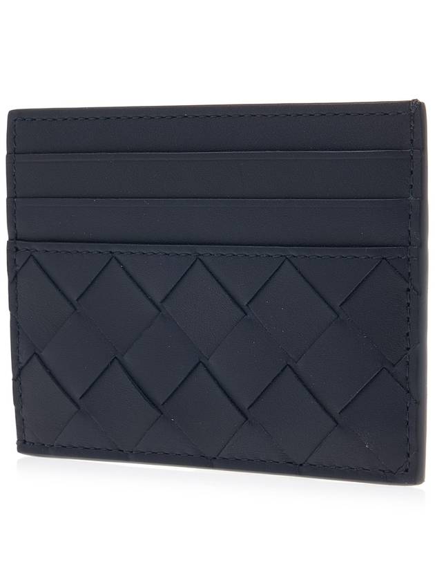 Intrecciato Leather Card Wallet Navy - BOTTEGA VENETA - BALAAN 3