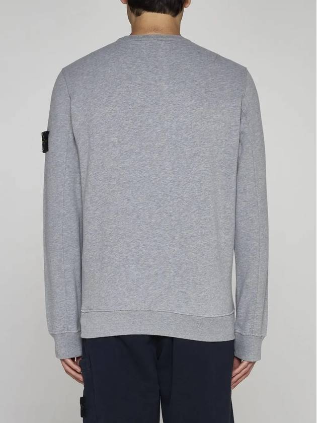 Wappen Patch Crew Neck Sweatshirt Grey - STONE ISLAND - BALAAN 6