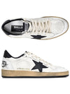 Ball Star Leather Heel Tab Low Sneakers White Black - GOLDEN GOOSE - BALAAN 2