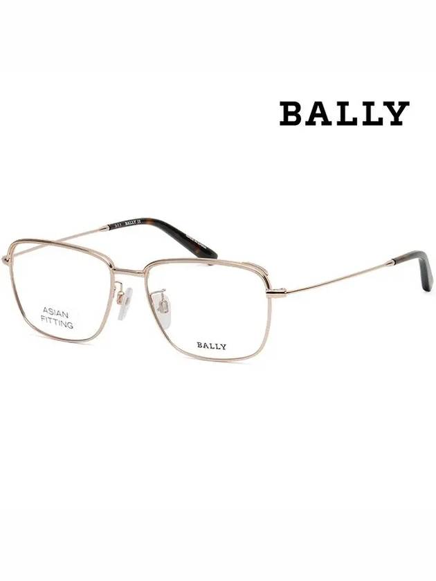 Glasses frame BY5047H 028 Asian fit square gold frame glasses - BALLY - BALAAN 1