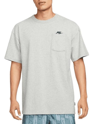 Men's Pocket Short Sleeve T-Shirt Grey - NIKE - BALAAN 1