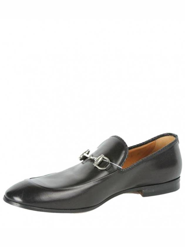 Horsebit Jordan Leather Loafer Black - GUCCI - BALAAN 2