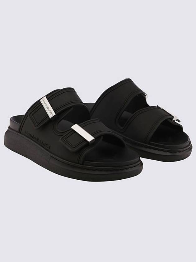 Hybrid Rubber Slippers Black - ALEXANDER MCQUEEN - BALAAN 7