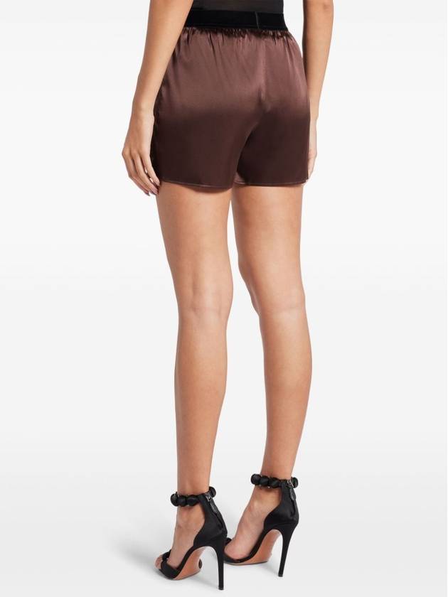 Short Pants SH0021FAX881KB750 DARK BROWN Brown - TOM FORD - BALAAN 4