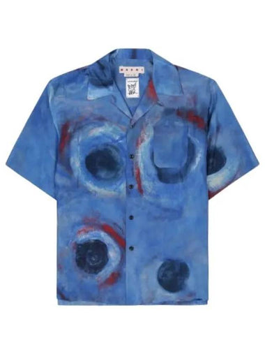 butch print bowling shirt blue - MARNI - BALAAN 1