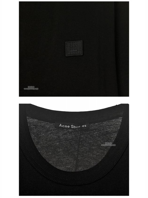 Nash Face Short Sleeve T-Shirt Black - ACNE STUDIOS - BALAAN 7