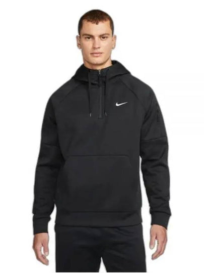 Golf Therma-Fit Fitness 1/4 Zip Hoodie Black - NIKE - BALAAN 2