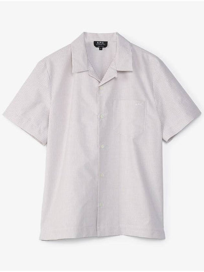 Lloyd Short Sleeve Shirt Beige - A.P.C. - BALAAN 2