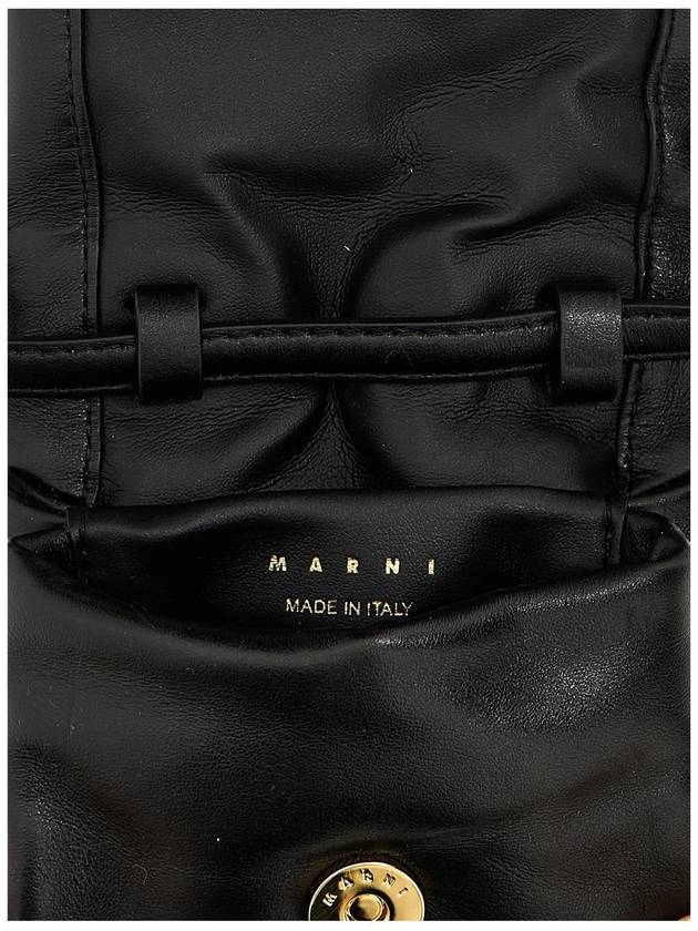 Prisma Mini Leather Cross Bag Black - MARNI - BALAAN 5