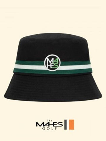 Bucket Hat Black Orange Label Green Stripe Bucket Hat EC00687 - MAHES - BALAAN 1