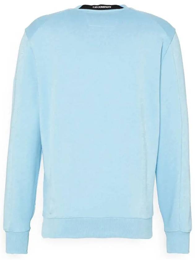 Men's Lens Wappen Diagonal Sweatshirt Sky Blue - CP COMPANY - BALAAN 4