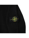 Kids Wappen Patch V-Neck Knit Cardigan Black - STONE ISLAND - BALAAN 5