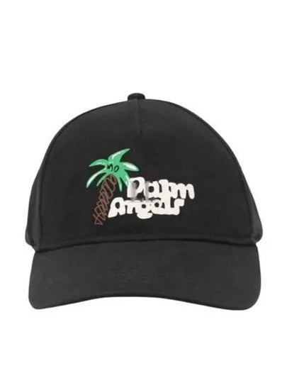 Sketchy Ball Cap Black - PALM ANGELS - BALAAN 2