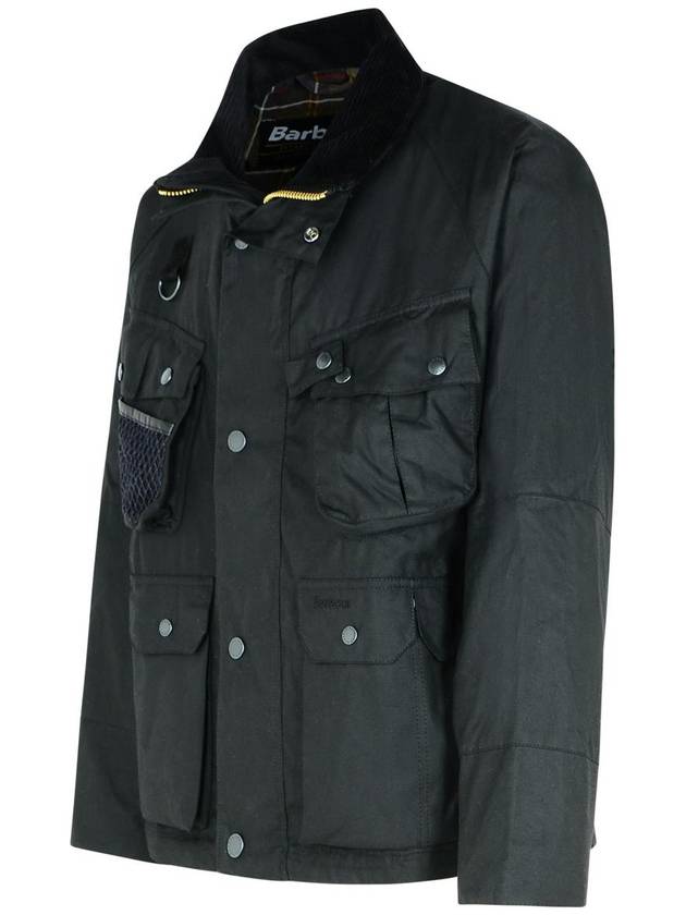 Barbour 'Modified' Black Waxed Cotton Jacket - BARBOUR - BALAAN 2