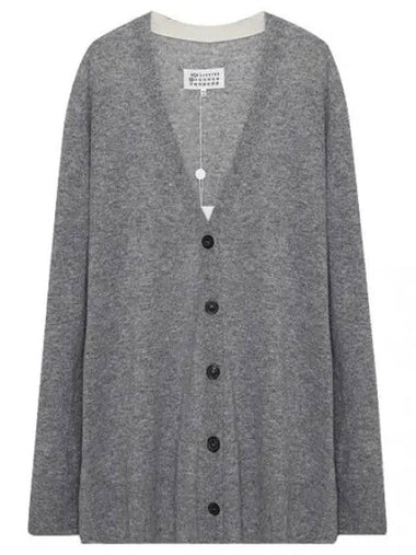 Signature stitch overfit wool cardigan - MAISON MARGIELA - BALAAN 1