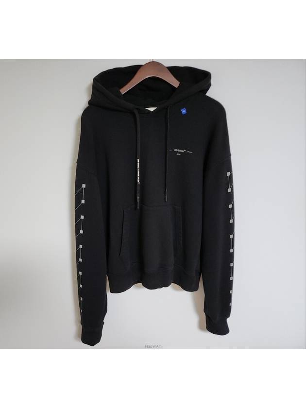 S Black Arrow Hoodie OMBB037E19E30001 - OFF WHITE - BALAAN 4