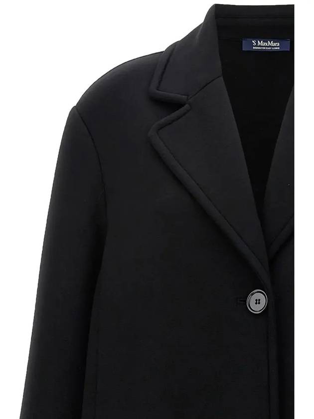 24SS RADICE Jersey Single Coat Black 2419901011 002 - MAX MARA - BALAAN 4