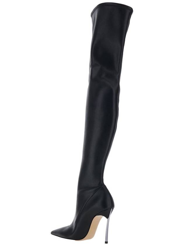 'Superblade' Black Over-The-Knee Boots With Stiletto Heels In Leather Woman - CASADEI - BALAAN 3