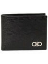 Gancini Half Wallet Black - SALVATORE FERRAGAMO - BALAAN 2