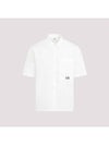 Cotton Popeline Short Sleeve Shirt White - CP COMPANY - BALAAN 1