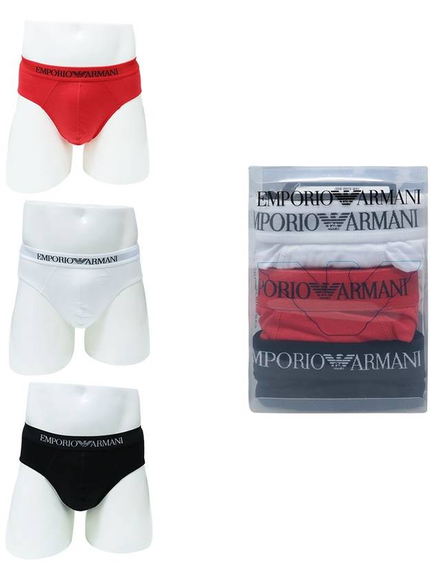 Armani Men's Briefs 3PACK CC722 23410 - GIORGIO ARMANI - BALAAN 1