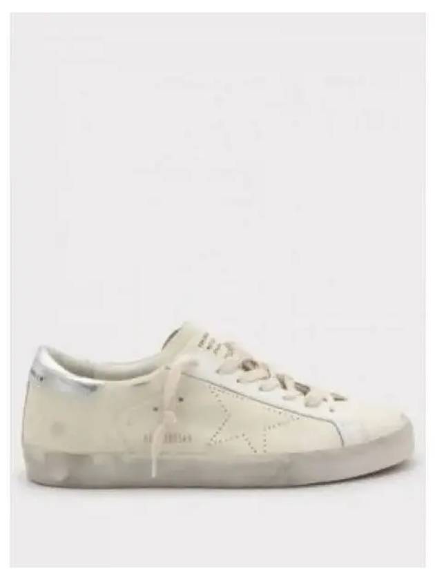 Superstar Leather Low Top Sneakers Silver Beige - GOLDEN GOOSE - BALAAN 2