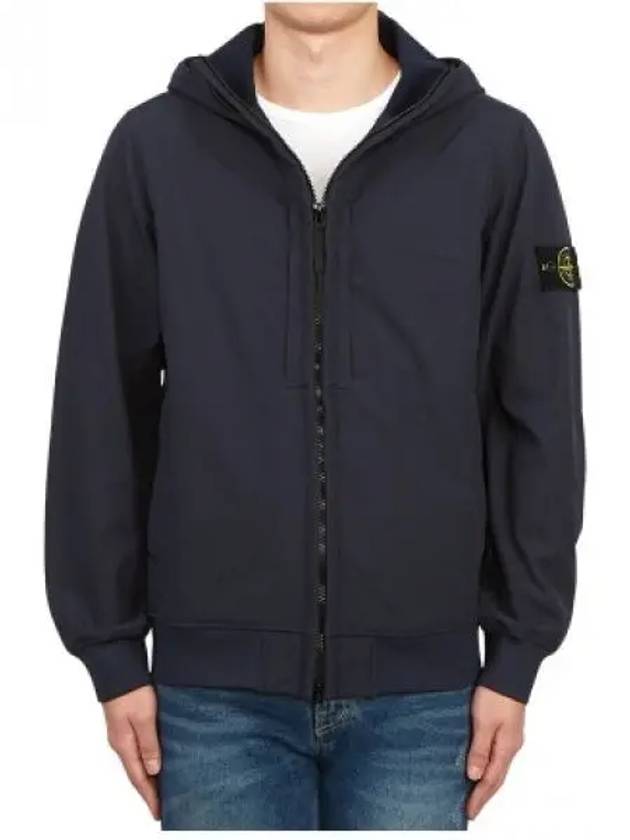 Soft Shell RE Dye Technology Hooded Jacket Navy - STONE ISLAND - BALAAN 2