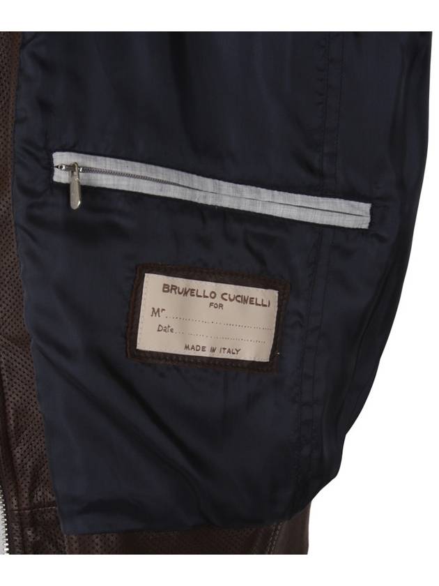 men leather jacket - BRUNELLO CUCINELLI - BALAAN 5