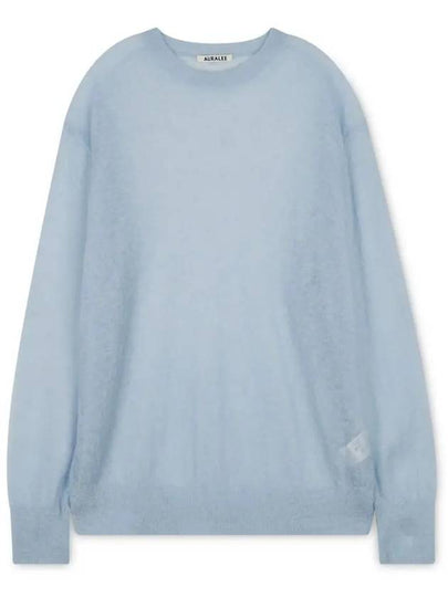 Mohair Knit Top Light Blue - AURALEE - BALAAN 2