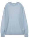 Mohair knit top light blue - AURALEE - BALAAN 4