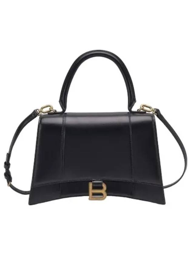 Hourglass Top Handle Shoulder Bag Black - BALENCIAGA - BALAAN 1