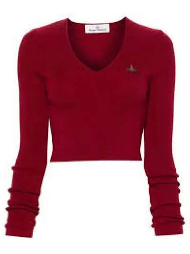 BEA CROPPED V NECK 1803004W Y001V I409 knit 1323626 - VIVIENNE WESTWOOD - BALAAN 1