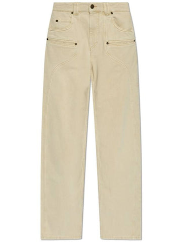 Isabel Marant Jeans Betiane, Women's, Beige - ISABEL MARANT - BALAAN 1