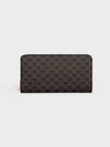 Triomphe Canvas Zipper Long Wallet Black - CELINE - BALAAN 2