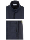 Stretch Cotton Gabardine Over Long Sleeve Shirt Navy - STONE ISLAND - BALAAN 6