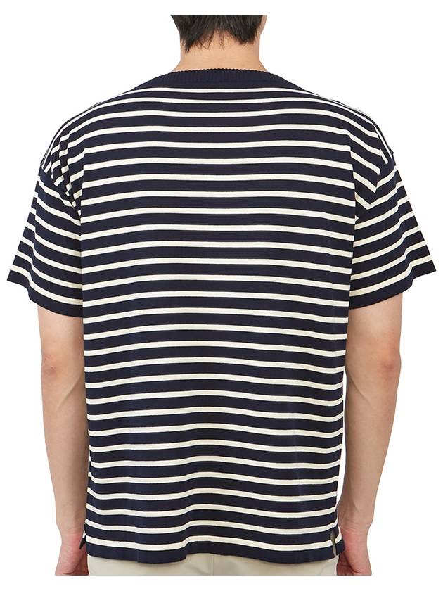 Boatman striped short sleeve knit top navy - ANDERSEN-ANDERSEN - BALAAN 5